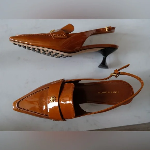 Patent Leather Slingback Pumps - Picture 4 of 4